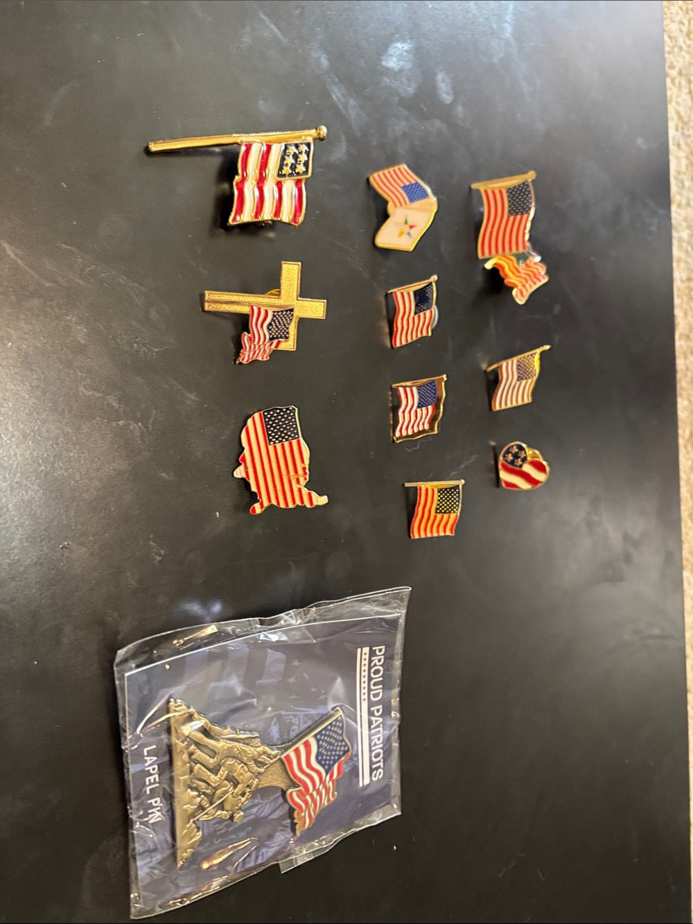 American flag pins